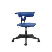 Chaise hauteur réglable Ruckus sur roulettes, assise coloris bleu foncé - Image principale