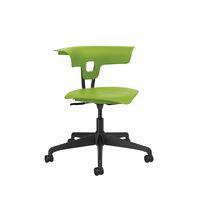 Chaise hauteur réglable Ruckus sur roulettes, assise coloris vert citron - Image principale