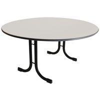 Table pliante Ideal Ø 150 pièt.courbe cht antichoc Seringa/Noir - Image principale