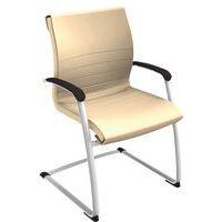 Fauteuil visiteur Dama simili cuir Quadrifoglio - Image 2