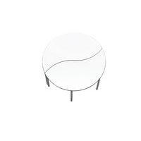 Table demi-lune Yang hauteur réglable de T1 à T3 blanc-MIRPLAY School - Image 4