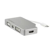 Adaptateur de voyage audio/vidéo 4 en 1-USB Type-C vers VGA,DVI,HDMI