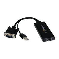 Adaptateur VGA vers HDMI avec audio et alimentation par USB StarTech