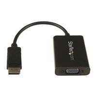 Adaptateur vidéo DisplayPort vers VGA avec audio-M/F-1920x1200/1080p-Noir