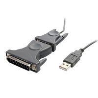 Câble adaptateur USB vers port série DB9 DB25 avec adaptateur StarTech