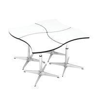 Table réglable de hauteur 47 à 70 cm Louise plateau blanc thumbnail image 3