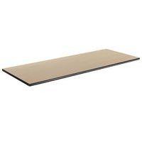 Plateau de table 130 x 50 cm revêtu stratifié beige chants surmoulés thumbnail image 4