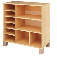 Meuble droit étagères + cases Confetti - finition bouleau - Image 2