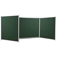 Tableau tript. émaillé vert, cadre aluminium strié naturel - Vanerum - Image principale