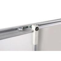 Tableau dyptique émaillé bleu cadre alu strié naturel - Manutan Expert - Image 2