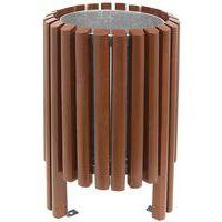 Poubelle Salou 40 L teinté acajou Benito