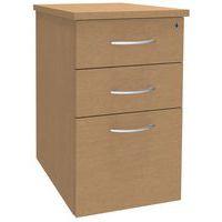Caisson hauteur bureau Quatuor profondeur 70 cm Hêtre/alu Hêtre - Image principale