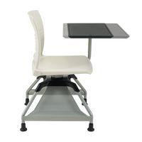 Chaise sur roulettes avec tablette Learn2 coque Strive coloris brun thumbnail image 2