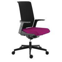 Fauteuil Tela dossier haut résille synchro Plus assise tissu coloris magenta - Image principale