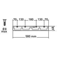 Support mural fixe extra plat Applik 045007 - Erard Pro thumbnail image 2