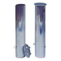Jeu de 2 fourreaux pour poteaux de volley alu scolaires Metaluplast