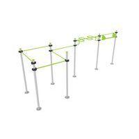 Ensemble Street workout 7 postes - fixation platines - Image principale