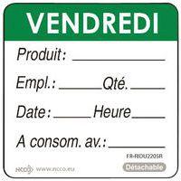 Rouleau de 500 étiquettes vendredi vert - Image principale