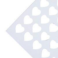 Grille pochoir à biscuits motifs coeurs Matfer