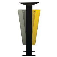 Poubelle 2x60l Arkea metal - autres déchets/plast et metal - gris7033/jaune1021 - Image 2
