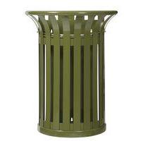 Poubelle Tulipe 35l sur poteau - vert olive 6003-Rossignol Pro thumbnail image 2