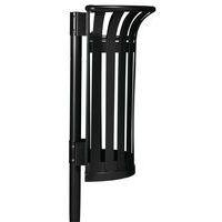 Poubelle Tulipe 35l sur poteau - gris manganese-Rossignol Pro thumbnail image 2