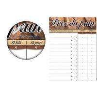 Pancarte prix du pain Matfer