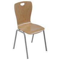 Lot de 6 chaises coque bois Narval - Manutan Expert