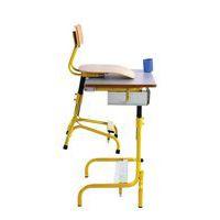 Chaise hauteur réglable Hergon pour le primaire - Piètement jaune thumbnail image 2