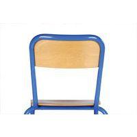 Chaise Atlas 4 pieds dossier encastré - T3 - coloris bleu thumbnail image 3