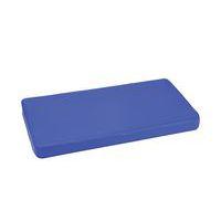 Coussin matelas 60 x 120 cm, coloris bleu - Image principale
