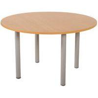 Table réunion Lounge 4 pieds Ø 120 cm hêtre/alu - Image principale