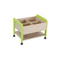 Bac à albums haut Lili piètement coloris vert - Image 2