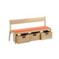 Banc Lili avec dossier et bacs, T2 - Image principale