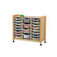 Meuble colonnes à casiers Lili 3 col / 16+4 casiers Ht 98 cm 9207 Vert - Image 2