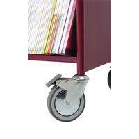Chariot à livres double face, 6 tablettes inclinées - Image 3