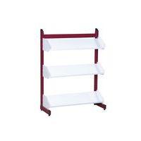 Présentoir avec tablettes inclinées, simple face Zédia - Image principale