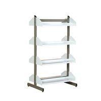 Rayonnage tablette droite,double face complémentaire Zédia, 1,60 m,taupe RAL7006 - Image principale