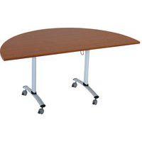 Table demi-lune plateau mélaminé pivotant Axe - Manutan Expert thumbnail image 9