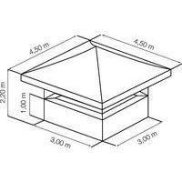 Stand buvette 4,50x4,50 m - vert - Image 2