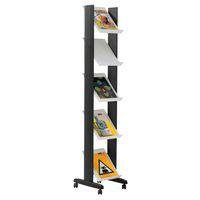 Présentoir mobile Eco simple face coloris Agris/alu - Image 2