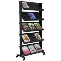 Présentoir mobile Eco simple face coloris  anthracite/gris - Image 2