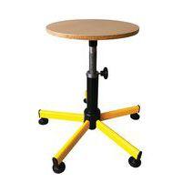Tabouret assise bois réglable manuellement thumbnail image 2