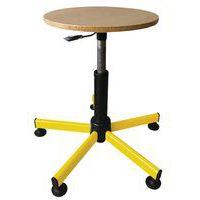 Tabouret assise bois, réglable par vérin à gaz