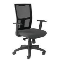 Fauteuil Ritz accoudoir fixe dossier résille noire - Manutan Expert - Image 5