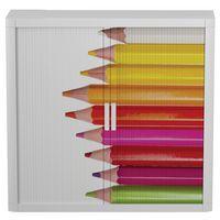 Armoire à rideaux personnalisée crayons - EasyOffice thumbnail image 3