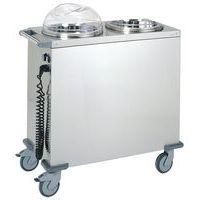 Chariot chauffe assiettes 2 piles d'assiettes - Image principale