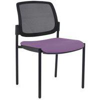 Lot de 2 chaises visiteurs Ritz dossier résille noire - Manutan Expert