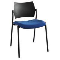 Chaise visiteur Tendance piètement noir dossier polypro Sokoa thumbnail image 5