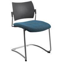 Chaise visteur Luge piètement gris coloris vert - Image principale